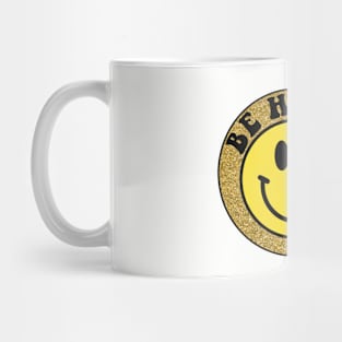 Be Happy Smiley Face Mug